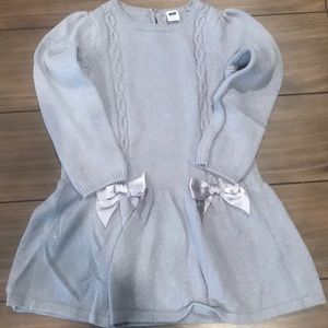 Gray sweater dress